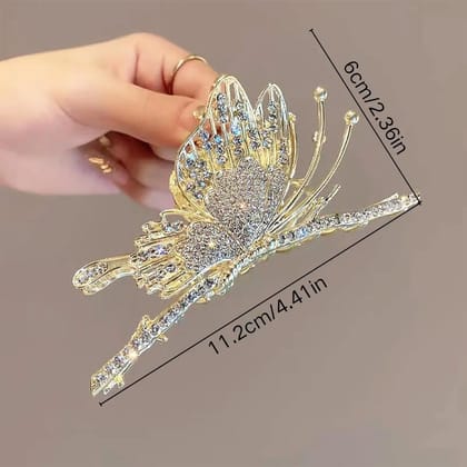 Stylish Hair Claw Trendy Alloy Metal Clip Premium & Fashionable For Girls