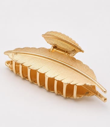 Metal Leaf Hair Clip for Women & Girls