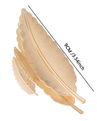 Metal Leaf Hair Clip for Women & Girls