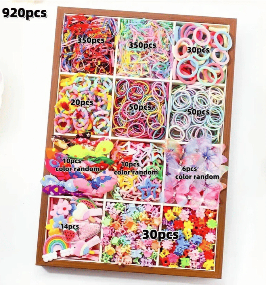 920pcs Cute Hair Accessories Set