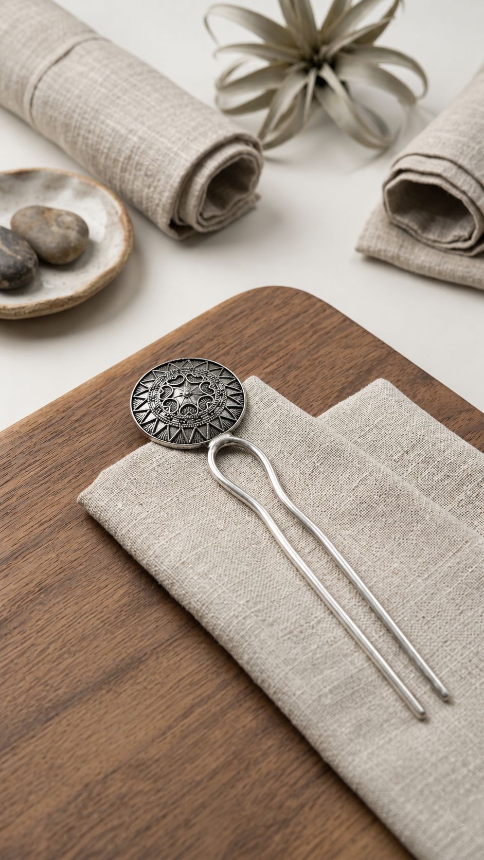 Handmade Oxidised Silver Premium Stainless Steel Foldable Drinking Straws with Cleaning Brush