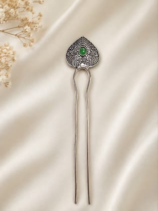 Blubby Elegant Oxidised Silver Juda Stick