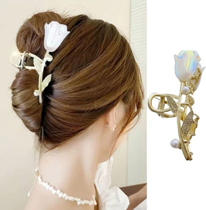 Lotus Flower Exquisite Design Metal Hair Clutcher