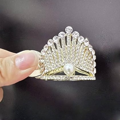 Luxury Crystal Pearl Crown Hair Claw Luxury Crystal Pearl Crown Hair Claw