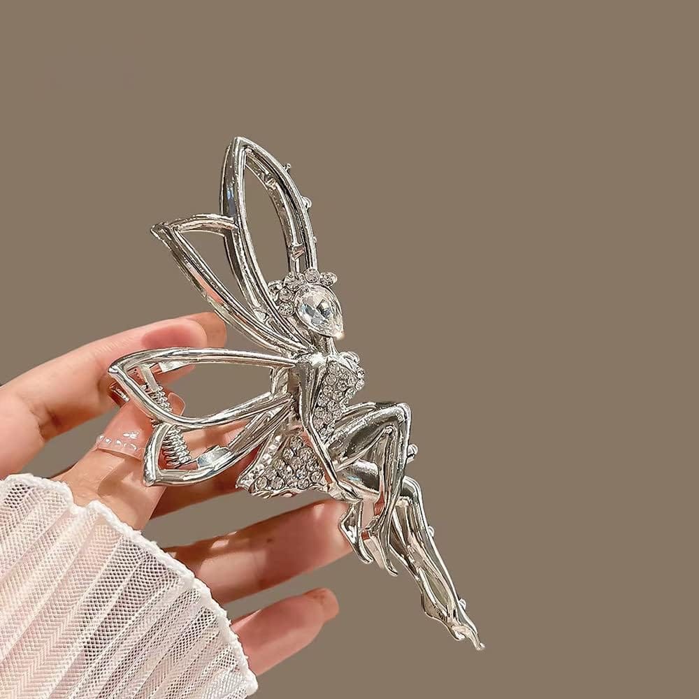 Elegant Fairy Butterfly Metal Hair Claw