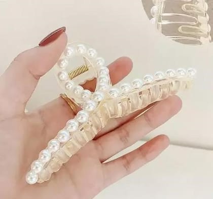 Luxury White Bubble T Shape Hair Claw Luxury White Bubble T Shape Hair Claw