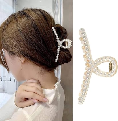 Luxury White Bubble T Shape Hair Claw Luxury White Bubble T Shape Hair Claw