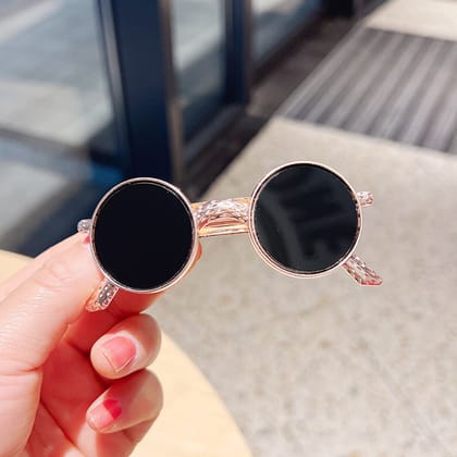 Elegant Black Round Hair Claw Clip