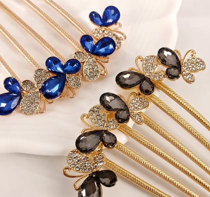 Beautiful Butterfly Stone Hair Comb for Women Beautiful Butterfly Stone Hair Comb for Women