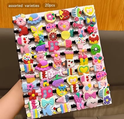 20pcs Assorted Design Fruit, Cartoon Mix Design Hair Pins For Kids Girls 20pcs Assorted Design Fruit, Cartoon Mix Design Hair Pins For Kids Girls