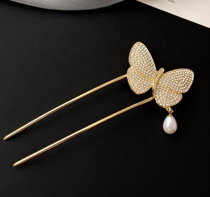 Pack Of 3 Women’s Pearl & Crystal Hair Pins Pack Of 3 Women’s Pearl & Crystal Hair Pins