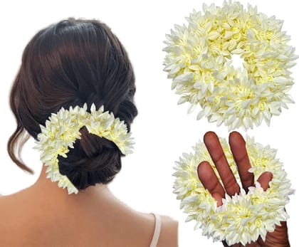 2pcs Scented Mogra Gajra Hair Accessories For Women & Girls