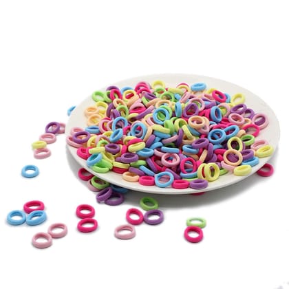 Non-Slip Small Ponytail Holder Tiny Hairband (Pastel) (Pack of 100)