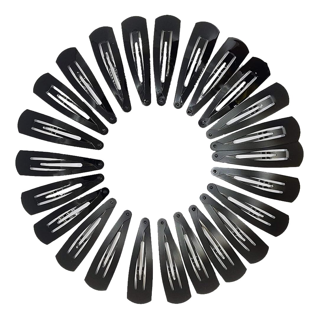 Tic Tac Hair Clips for Girls (Pack of 24pcs)